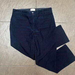 Anthropologie Navy Blue Corduroy Trousers - Size 18W - NWT